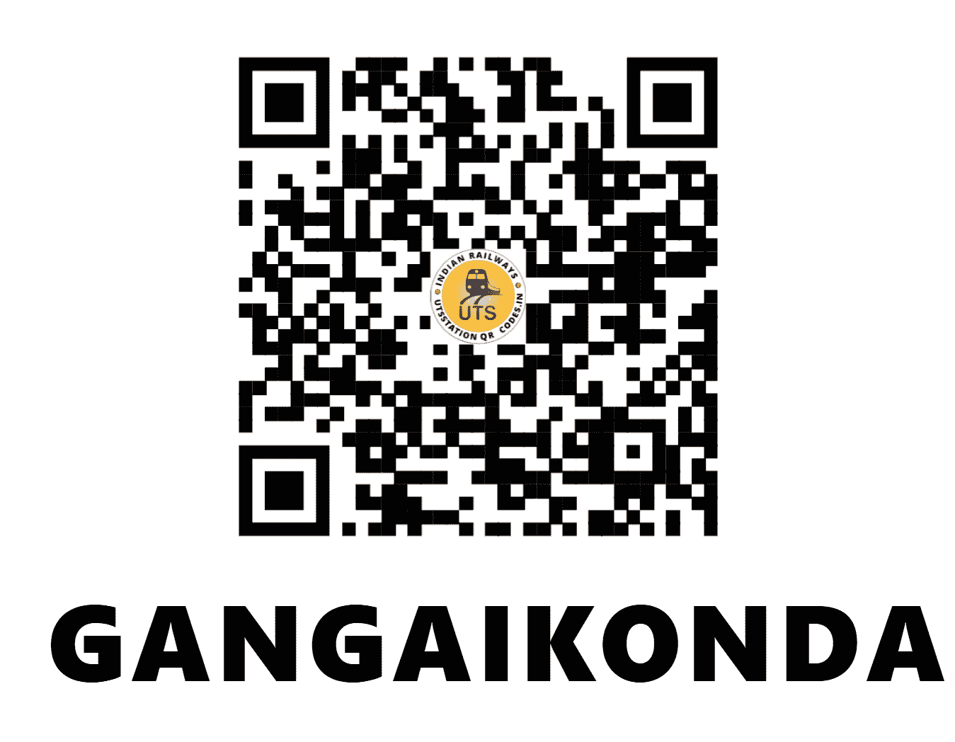 UTS QR Code for GANGAIKONDAN - GDN (SR - TAMIL NADU)